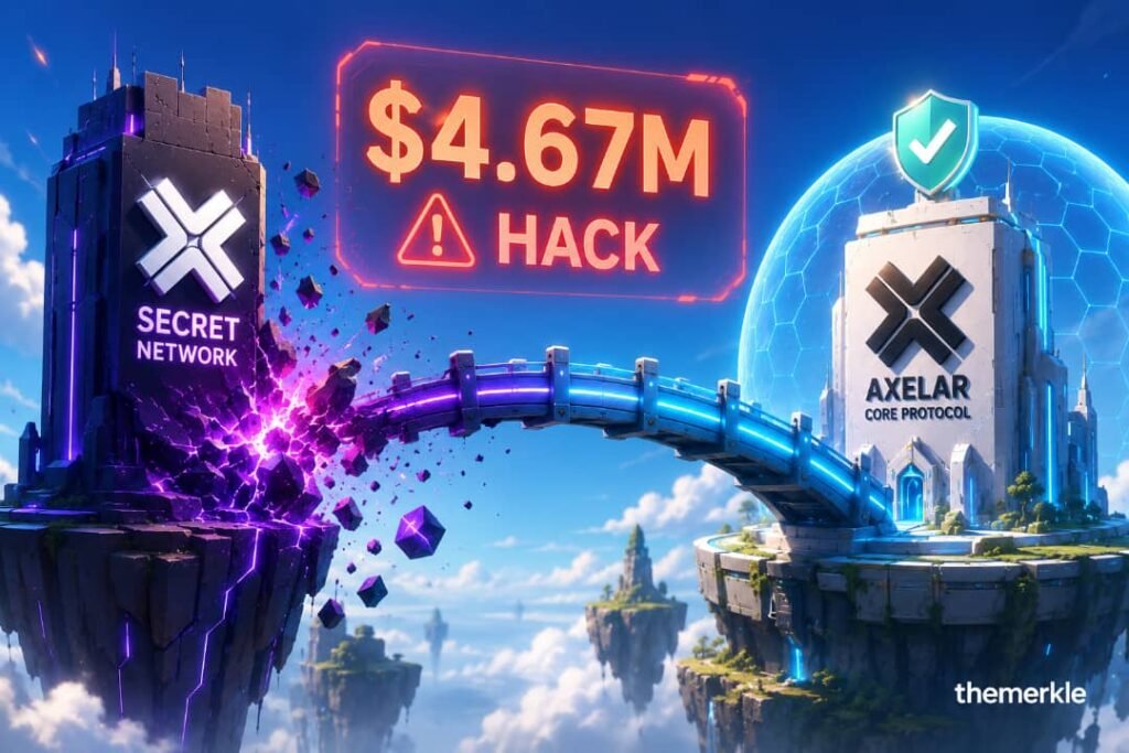 Axelar Confirms $4.67M Exploit on Secret Network Bridge, Core Protocol Remains Unaffected The Merkle logo